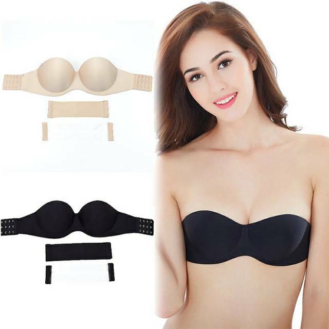 Kinarastorez - Bra Push Up Seamless Double Strapless pesta /invisible bra bh tanpa tali