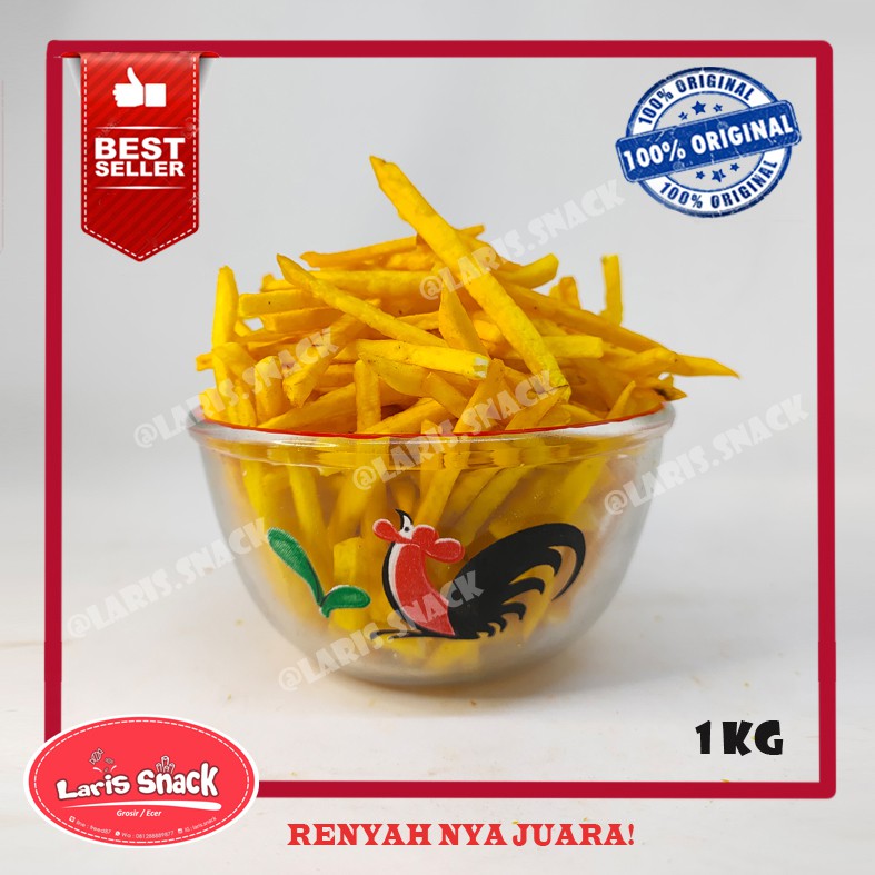 

Stik Talas Kuning Original Cap Intan Gurih Renyah Snack Kiloan 1000gr