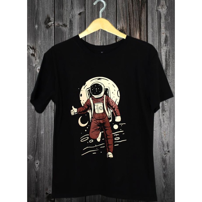 Garaf Kaos Astronot Kaos Pria Sablon Kaos Distro Cowok Kaos Motif