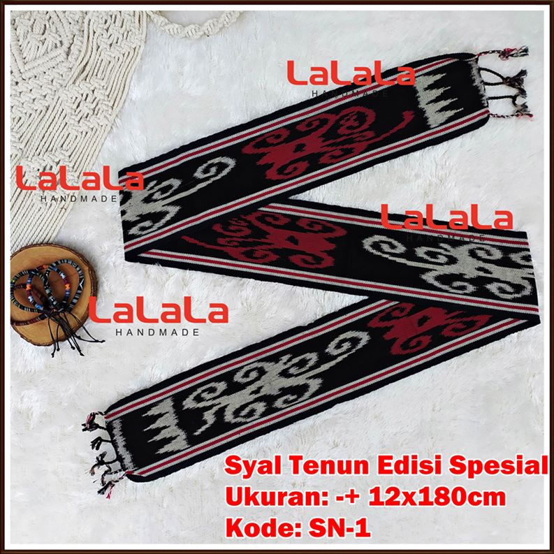 Syal Tenun Etnik / Scarf Tenun Tradisional / Ikat Kepala Kain Tenun Aksesoris Jilbab Hijab Kerudung