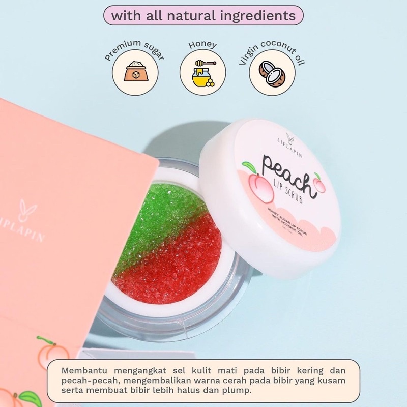 LIPLAPIN Lip Scrub 15 gr - Scrub Gula Bibir