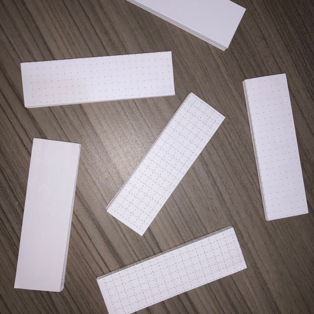 

Super mini memopad putih polos dot grid 80gsm