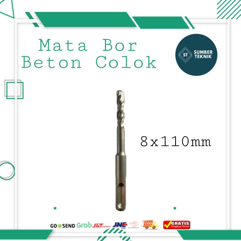 Mata Bor Beton 8 x 110 mm / Mata Bor Colok / Mata Bor SDS Plus