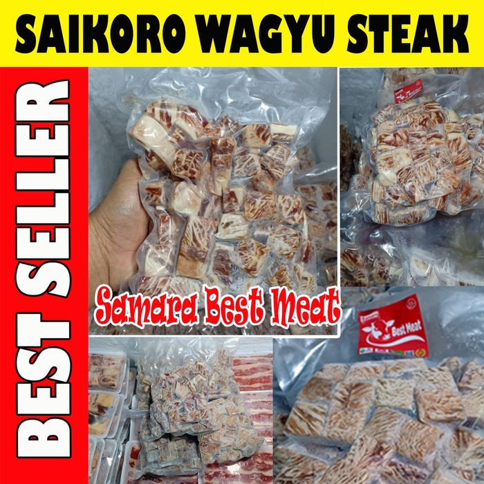 Saikoro Wagyu Steak Beef Jepang Daging Dadu Juicy Meltique TERMURAH