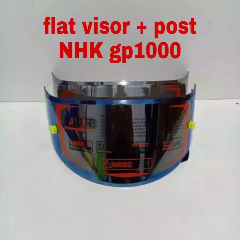 COD | Flat visor/kaca helm flat helm Nhk gp1000 r75 NHK GP Tech iridium silver. blue. gold + top