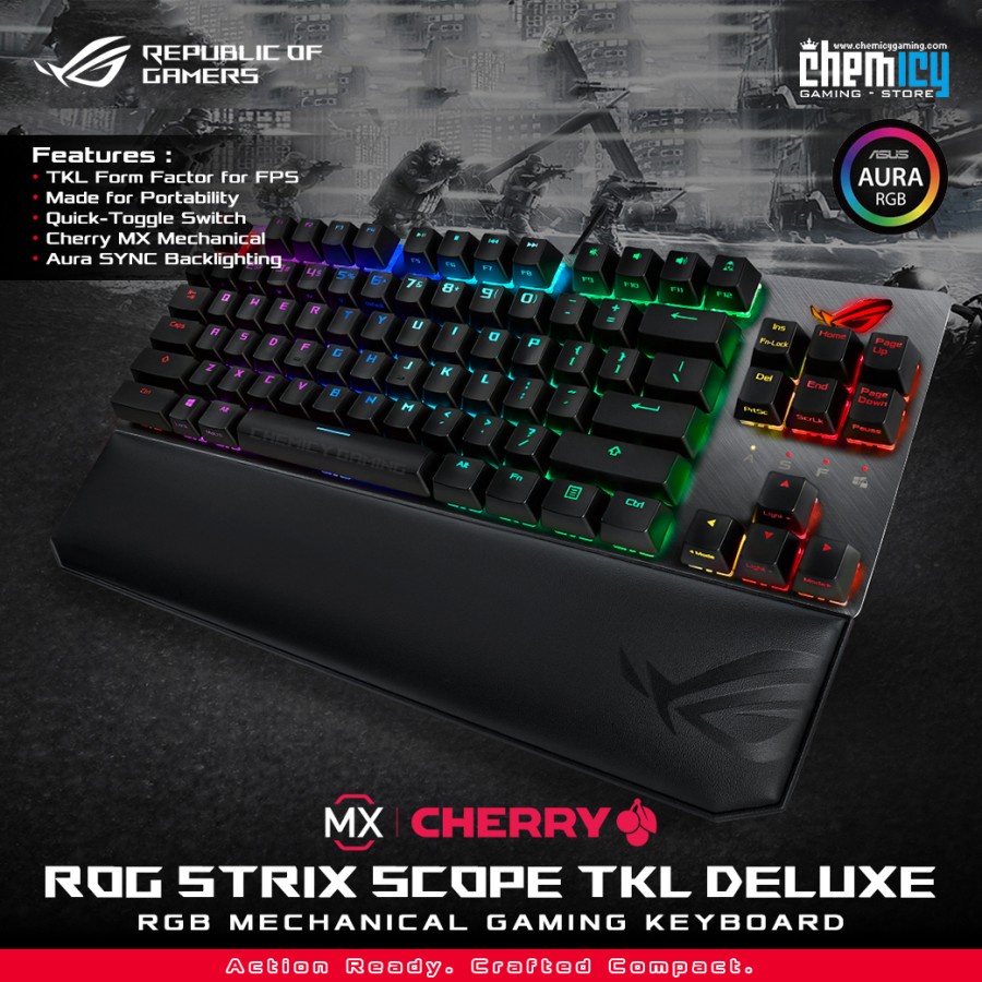 Asus ROG Strix Scope TKL Deluxe RGB Mechanical Gaming Keyboard