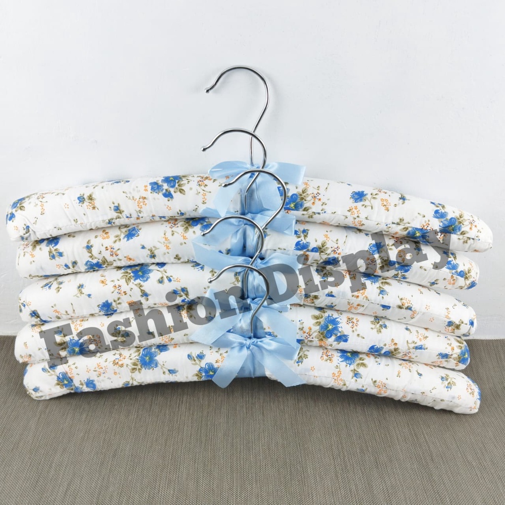 Hanger polos/motif Premium Gantungan Baju Busa Kain/Hanger Shabby Chic Display Gantungan Pakaian-BH