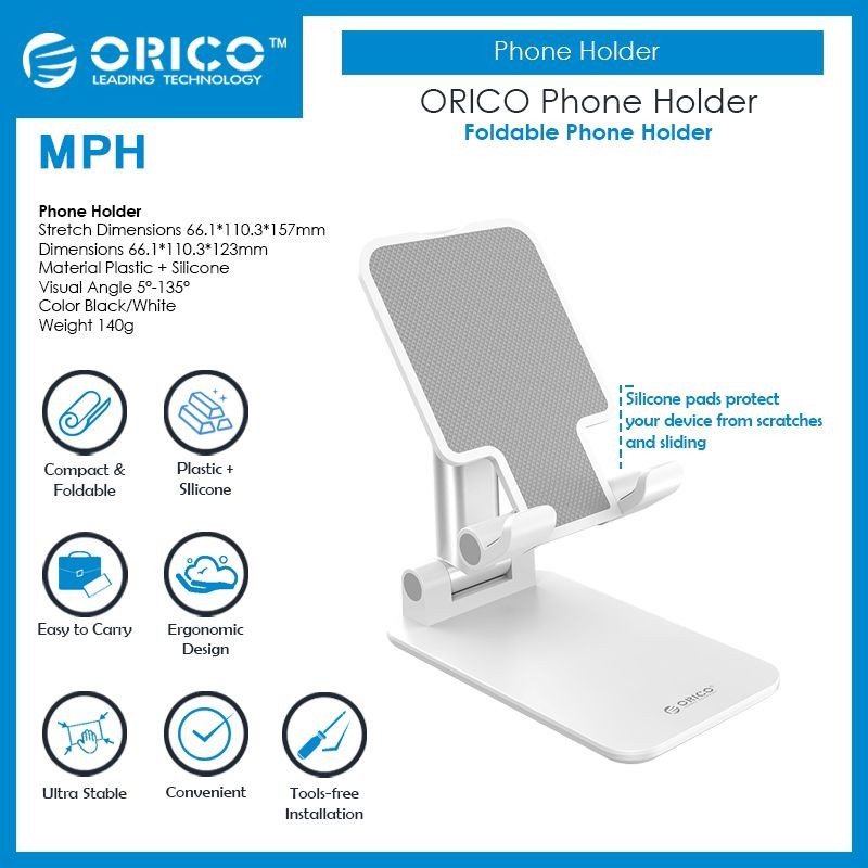 ORICO MPH Phone Holder Adjustable Bracket Foldable Desk Stand Holder