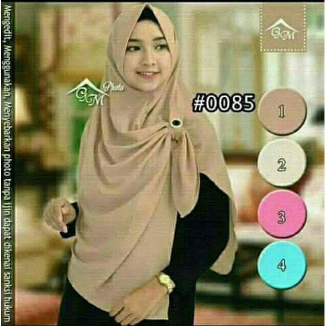 PASTAN KOLONG PERMATA KANCING | HIJAB KERUDUNG PASHMINA INSTAN GROSIR PROMO | JILBAB INSTAN BUBBLE