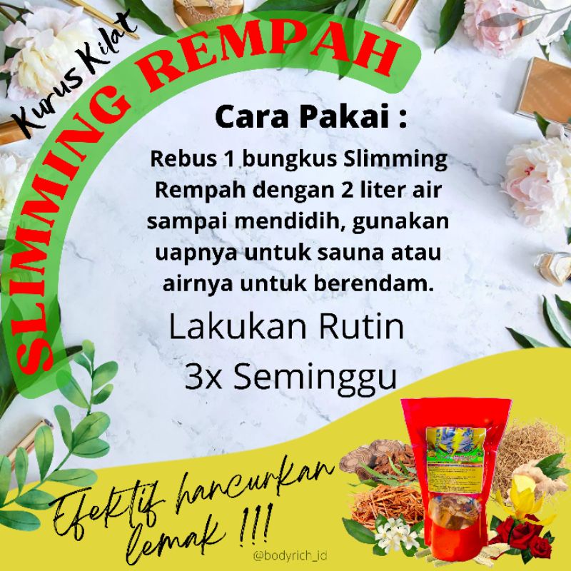 Rempah Slimming Pelangsing Badan Diet Herbal Ampuh Penurun Berat Badan Pembakar Lemak