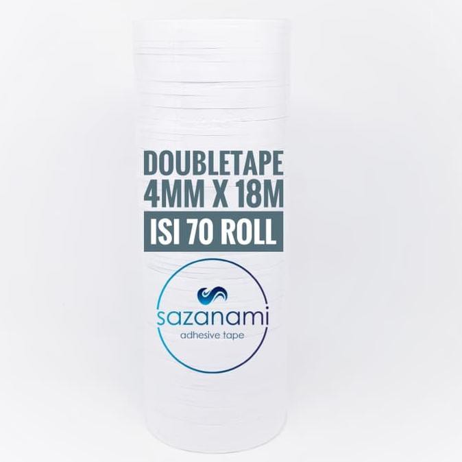 

Diskon Double Tape 4Mm X 18 Meter Doubletape Kertas Putih Sazanami Isi 70Roll Kualitas Baik