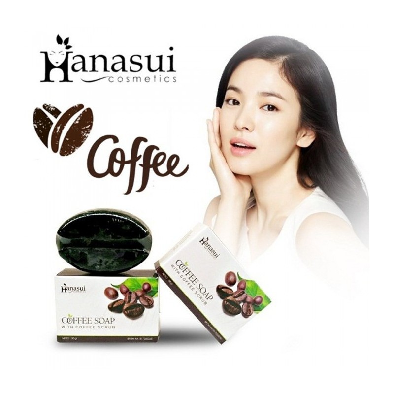 HANASUI COFFEE SOAP WITH COFFEE SCRUB