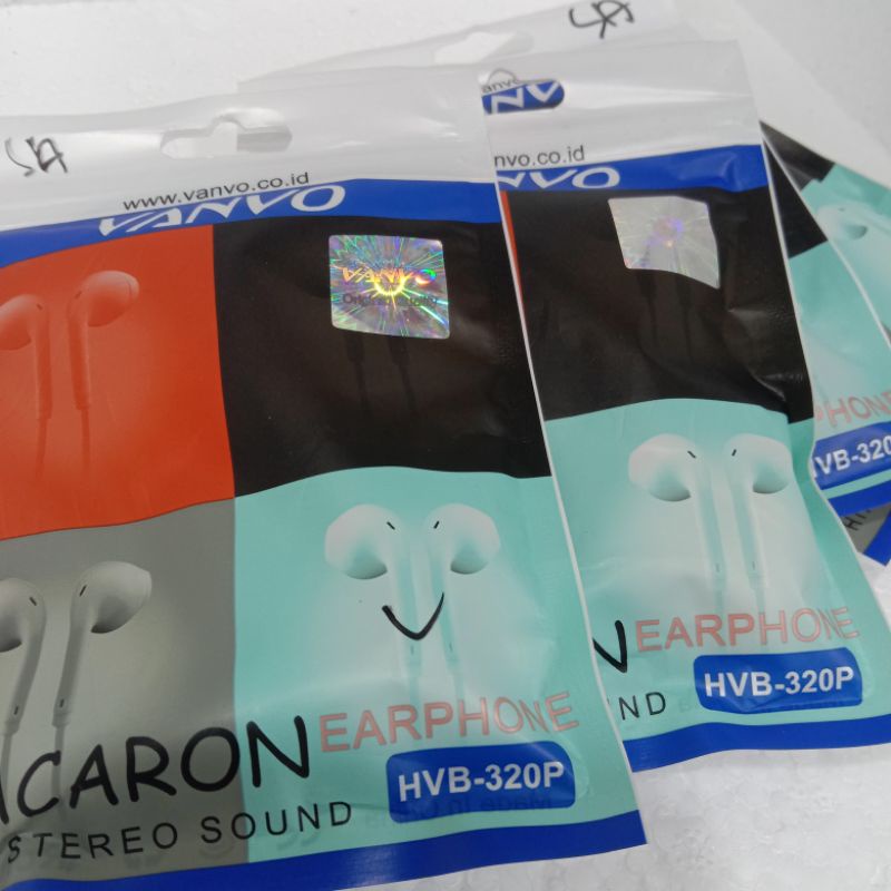 EARPHONE MACARON VANVO STEREO BASS