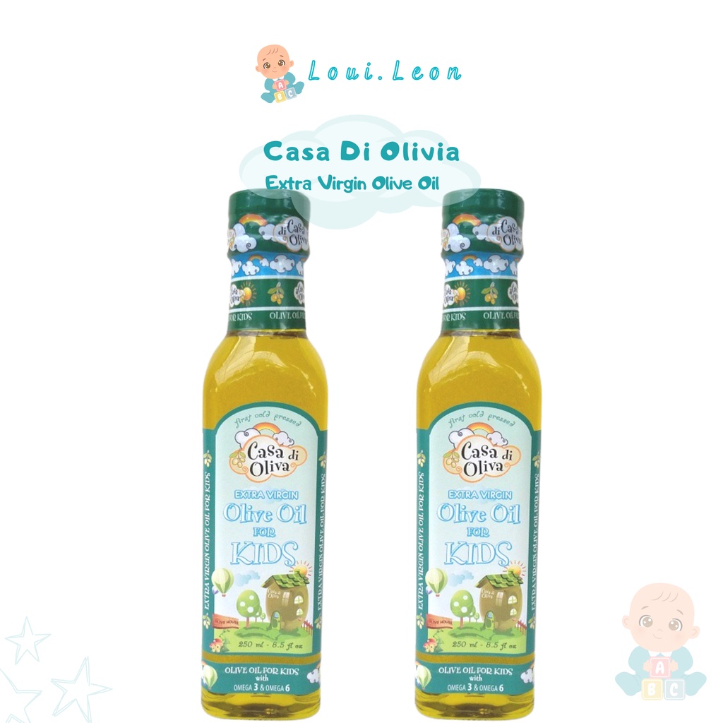

EVOO extra virgin olive oil CASA DI OLIVA Casa di olivia for Kids Minyak Zaitun Minyak MPASI / BB Booster MPASI