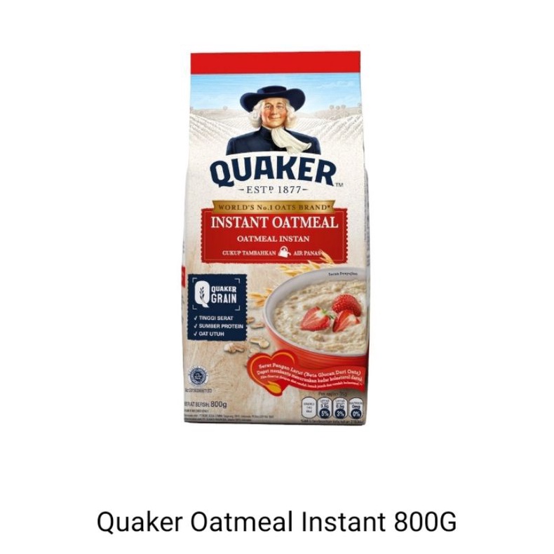 

quaker oatmeal instant 800gr