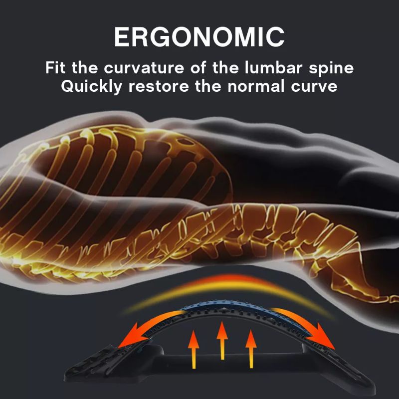 Flex Ortho Ortopedi Alat Terapi Sakit Pinggang Punggung Alat Terapi Sandaran Pinggang Magnet Terapi Pinggang dan Sakit Punggung Alat Kesehatan Sandaran Terapi Relaxsasi Punggung Lumbar Spinal Relax Ortho Stretcher Magnetic  Senderan Leher rematik