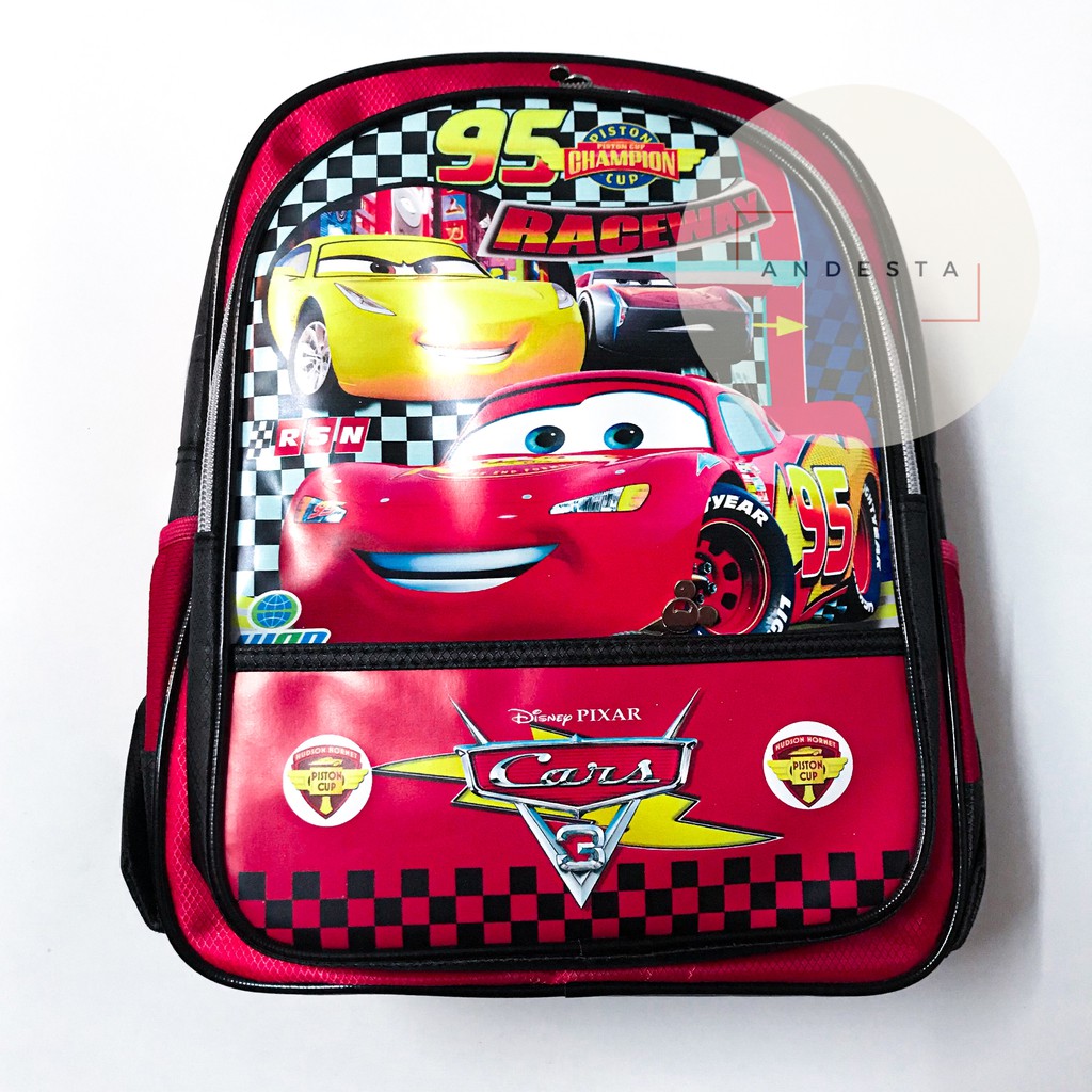 Tas Ransel Anak Karakter Disney Cars Mobil