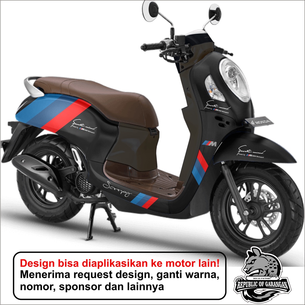 Decal scoopy full body Full Blok Decal Scopy Dekal New Fi 2021 BMW motif costum sticker