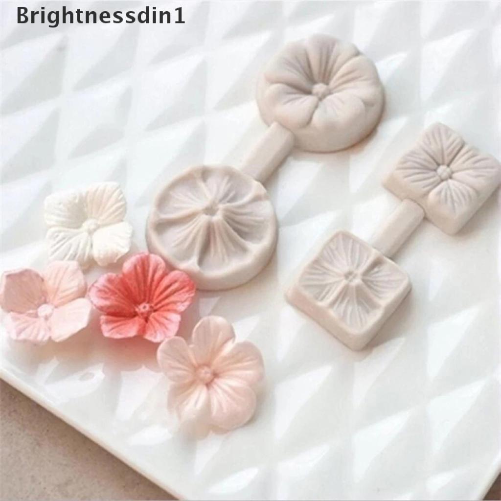 1 In 1 Cetakan Fondant Bentuk Bunga 3D Bahan Silikon Untuk Dekorasi Kue