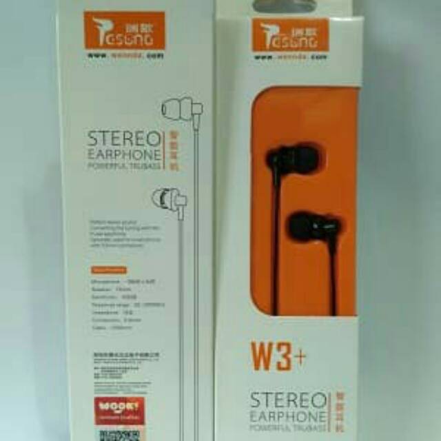 EARPHONE RESONG W3+ ORIGINAL
