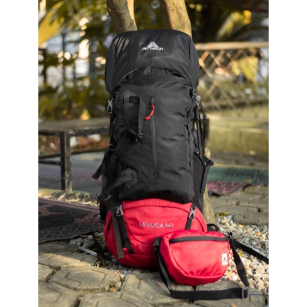 TAS CARRIER AVTECH LEVUCA 60L TAS RANSEL GUNUNG OUTDOOR HIKING CAMPING ORIGINAL PRIA DAN WANITA