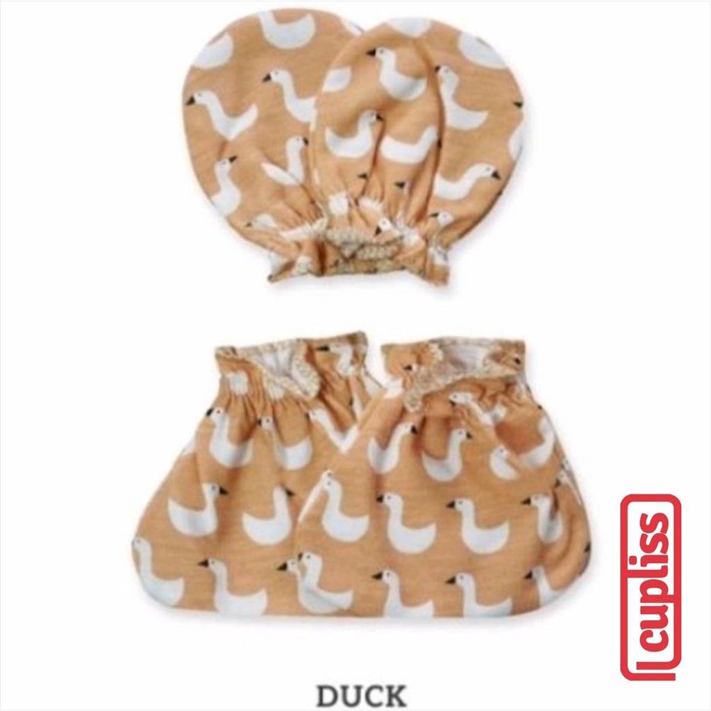 Duck Little Palmerhaus Mittens Booties Sarung Tangan Kaki Bayi