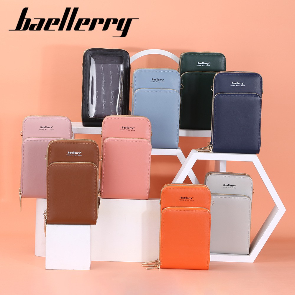 BAELLERRY N5019 Tas Selempang Wanita Dompet Panjang Wanita Dompet Handphone Sling Bag WATCHKITE WKOS