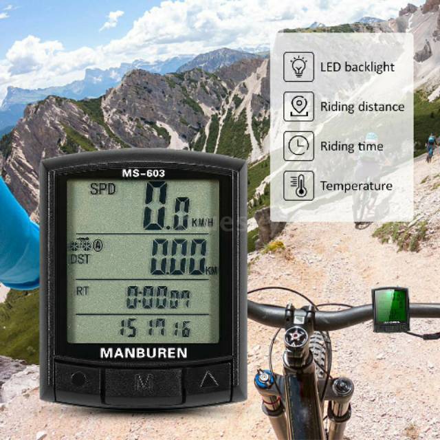 Speedometer sepeda wireless Manburen
