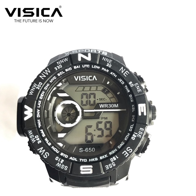 Jam tangan sporty digital fashion watch visica anti air diameter super jumbo