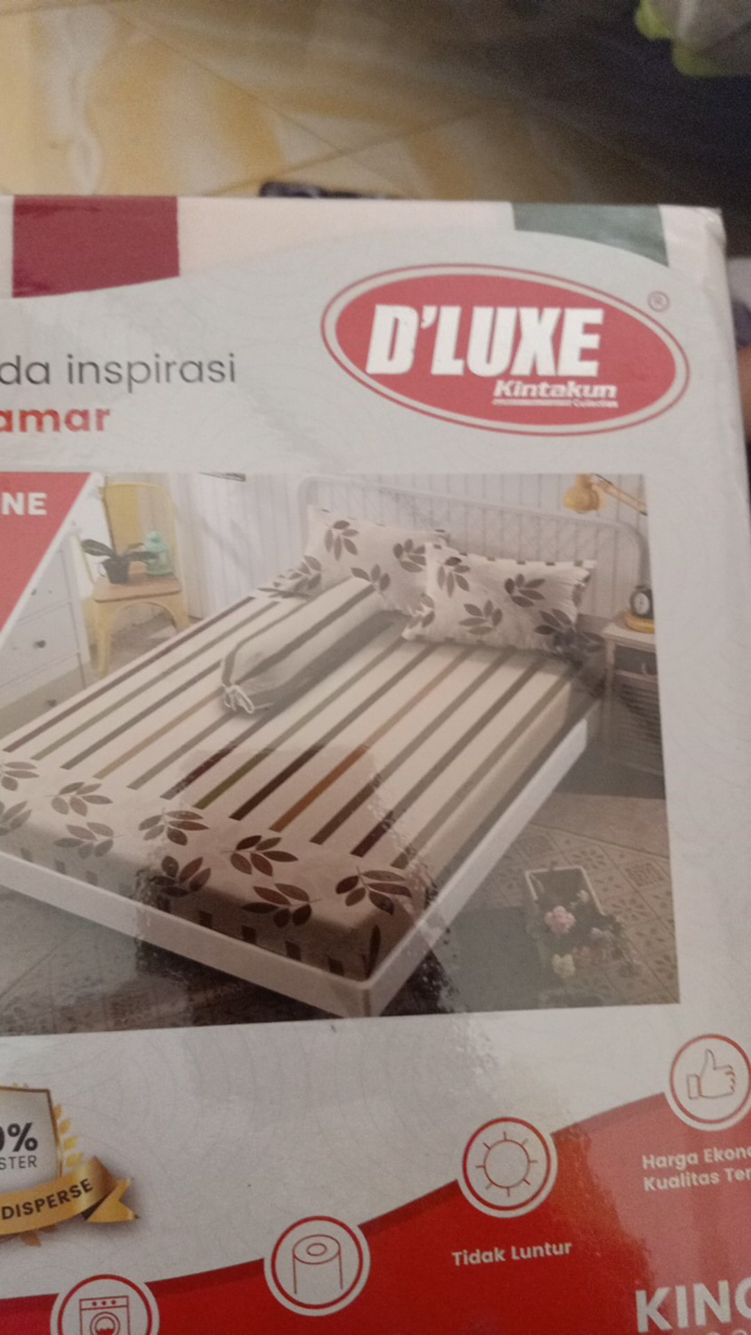 Sprei Deluxe Kintakun T.30 / Sprei Kintakun 180x200 / Sprei Murah 160x200 / Sprei Murah