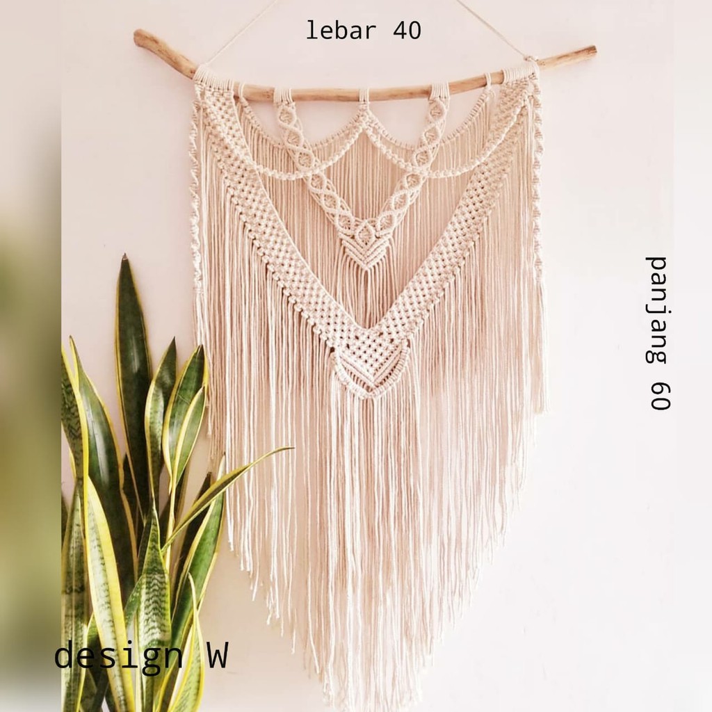 hiasan dinding macrame wall hanging design W