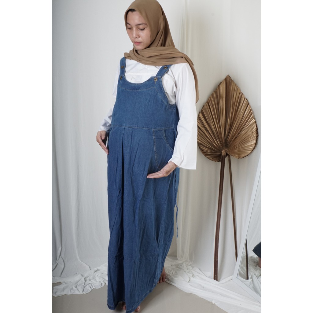 Dress Hamil /Overall Jeans