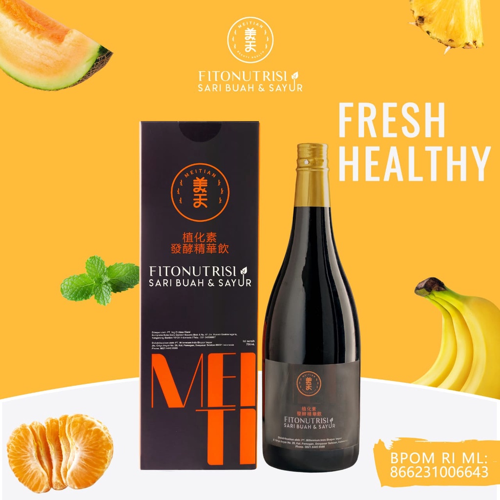

Meitian Fitonutrisi Sari Buah dan Sayur 750ml