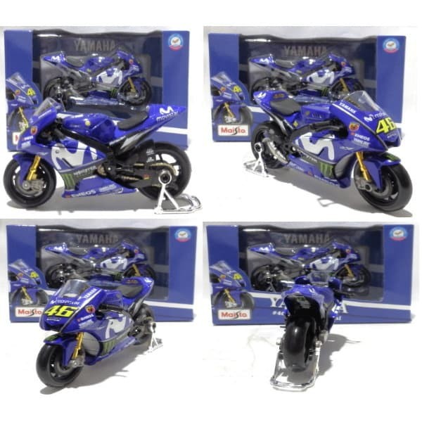 Diecast Die Cast Miniatur Motor Moto GP Yamaha Valentino Rossi MT 46