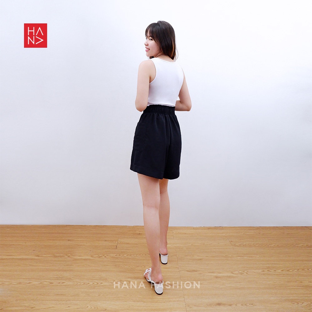 HanaFashion JKT - Youra Short Pants with Pocket Celana Pendek Wanita Murah - SP087