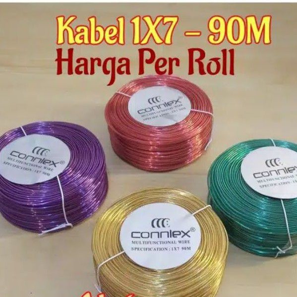 Kabel 1x7 serabut tembaga 1 roll 90M layangan kabel layangan kabel dinamo kabel serabut kabel kecil