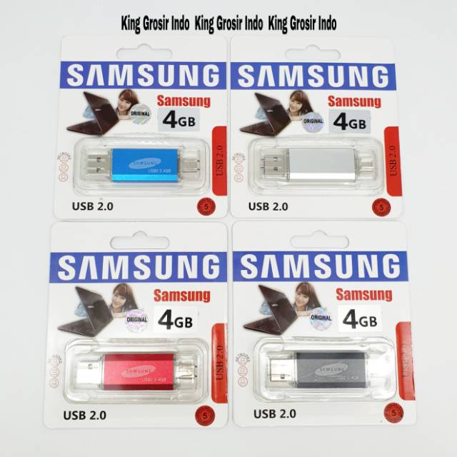 Flashdisk OTG Samsung 4GB 4 GB Type C Original Flashdrive Type-C