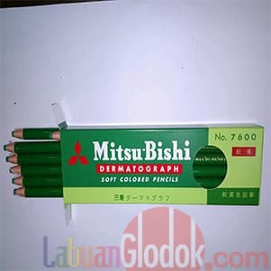 

Pencil Kaca/Dermatograph Mitsubishi 7600 Hijau