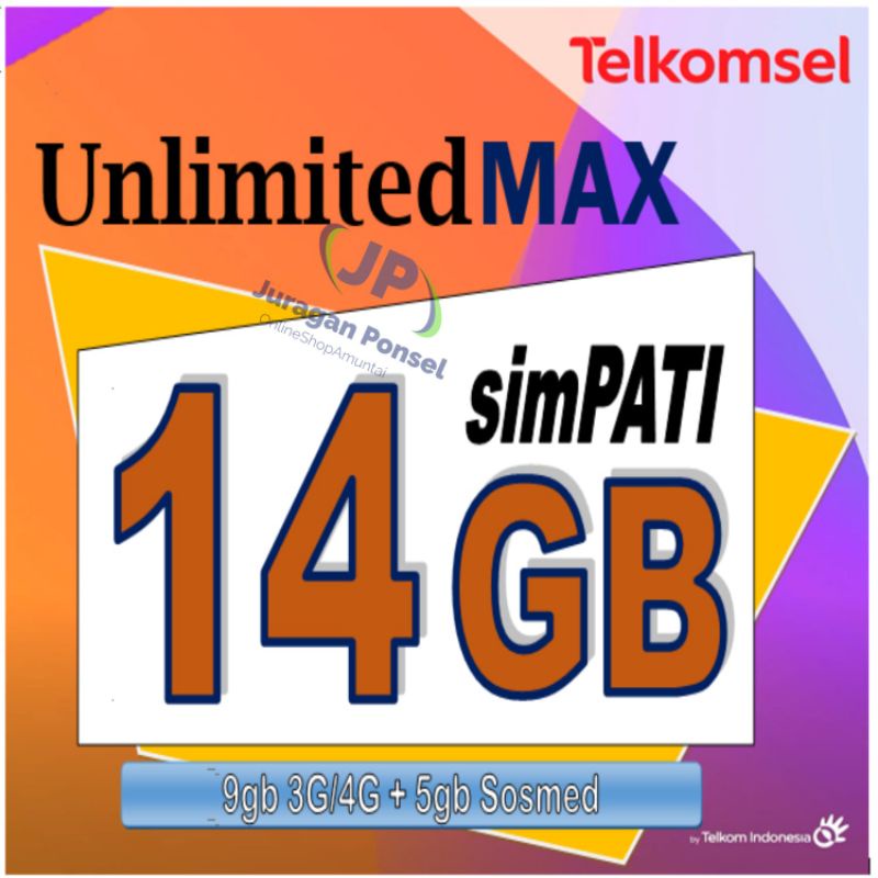 Internet Telkomsel 14GB UnlimitedMAX