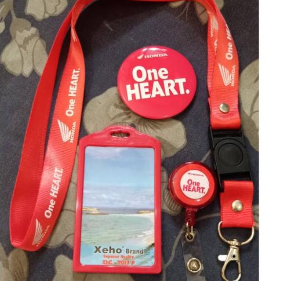 

Flash Sale!! (zqh-491) paket Tali id card Honda ( one heart ) ecer