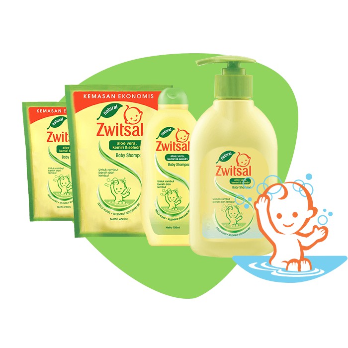 Zwitsal Baby Shampo Aloe Vera, Kemiri, &amp; Seledri