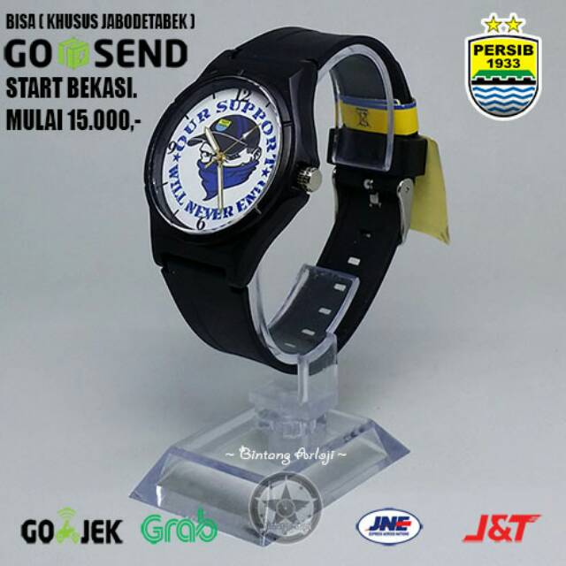 JAM TANGAN PERSIB ANTI AIR (+BOX JAM BB &amp; +BATREI CADANGAN)