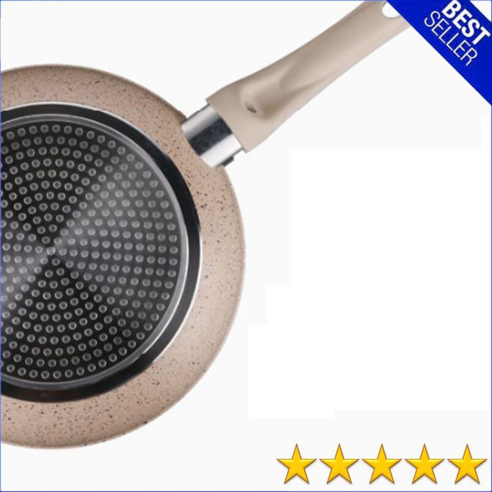 LJR Panci Keramik Marble Alat Masak Wajan Kuali Peralatan Penggorengan