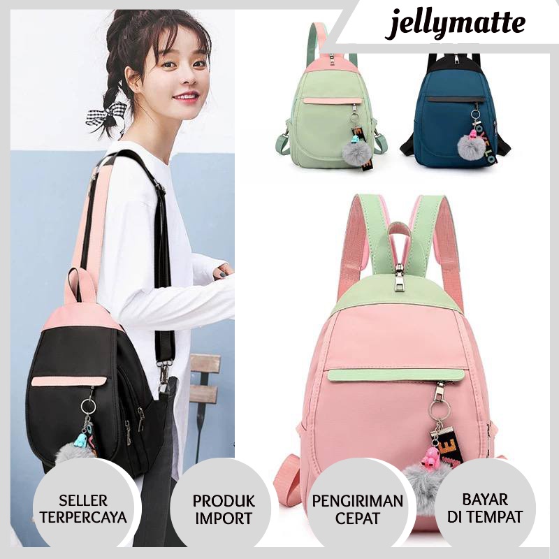 RANSEL wanita IMPORT FASHION WEEK MODEL TERBARU IMPORT 3027 ANTI AIR SEKOLAH KULIAH KERJA JAKARTA