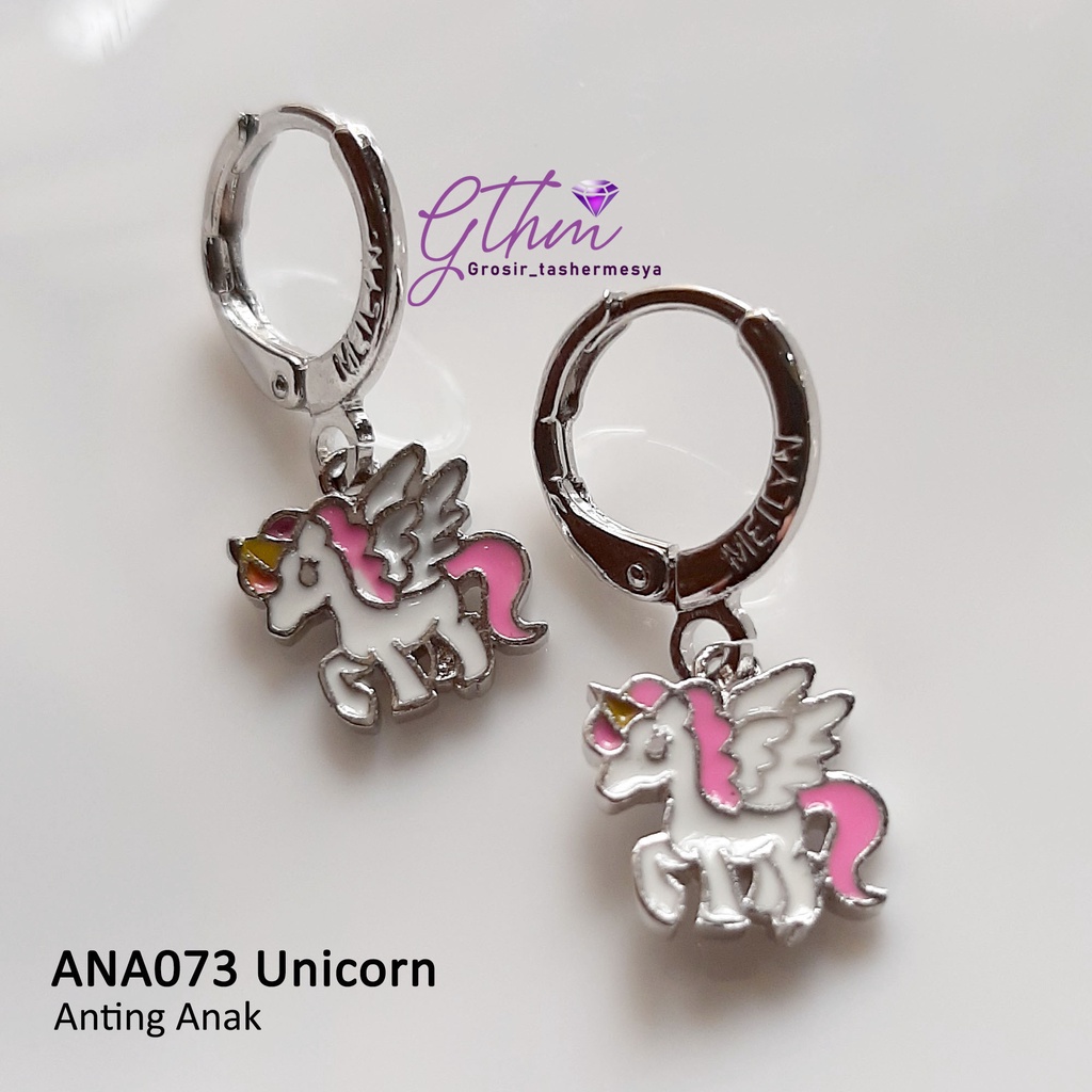 Anting Anak Unicorn Wing Kuda Poni Perhiasan Fashion Anti Karat Anti Alergi ANA073 GTHM