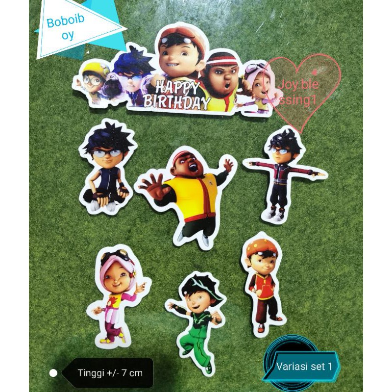 

TOPPER BIRTHDAY BOBOIBOY/PITA PARCEL 46 X 5 CM