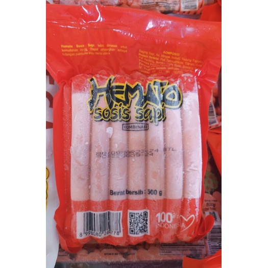 

Sosis Sapi Hemato Long 500gr / Frozen Food