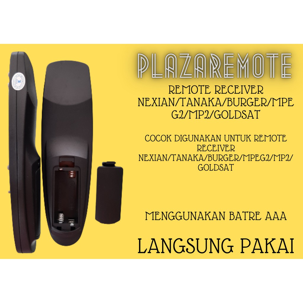 REMOTE NEXIAN TANAKA BURGER MPEG2 MP2 GOLDSAT RECEIVER