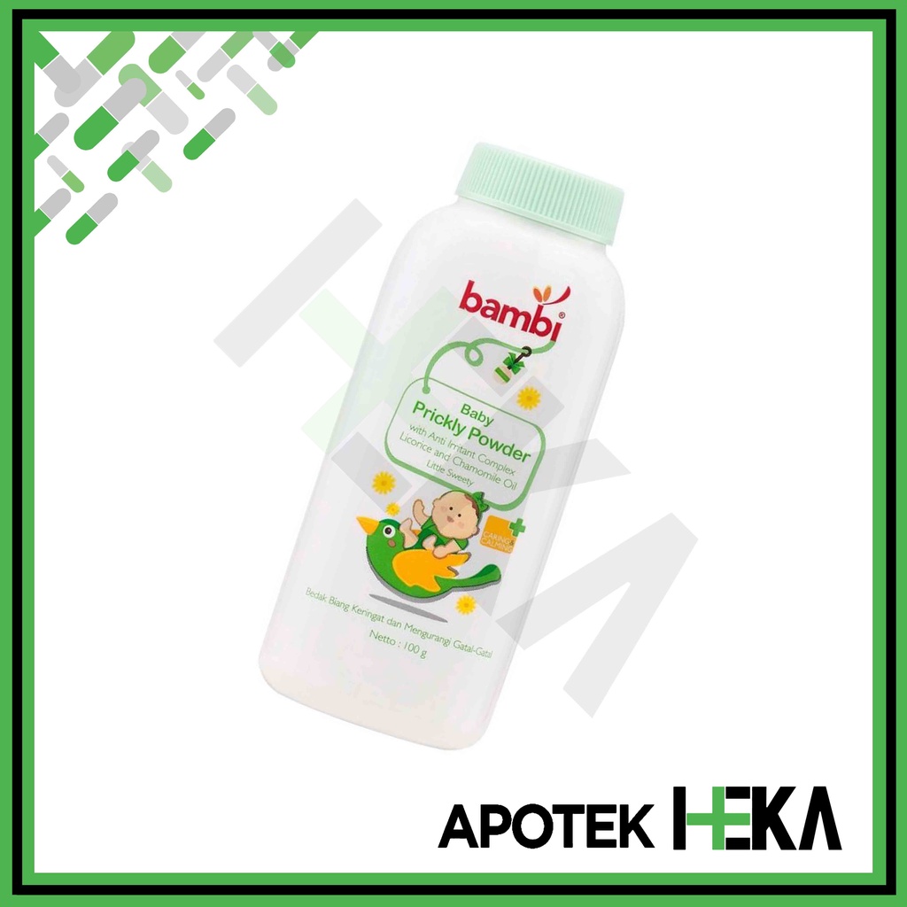 Bambi Baby Prickly Heat 100 g - Bedak Anti Iritasi Bayi (SEMARANG)