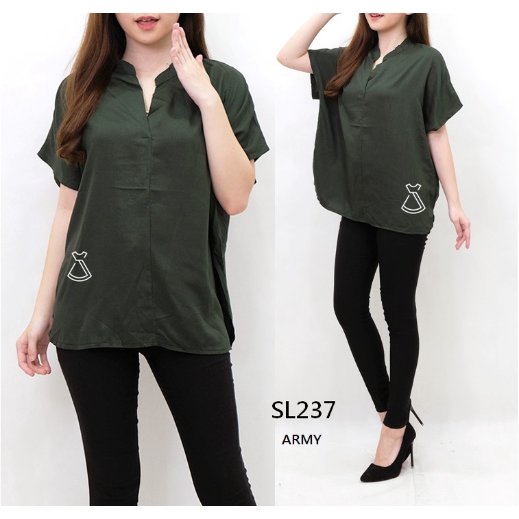 SL237 - Atasan Blouse Rayon Casual